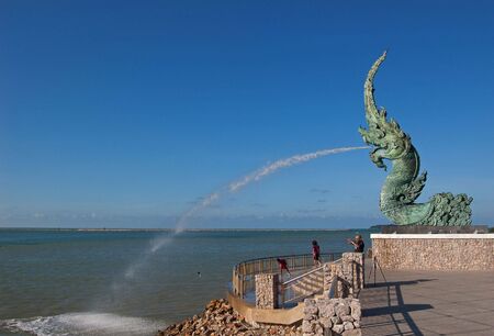 Naga Head at Songkhla, Thailand.の写真素材