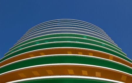 Colors of the new building in Siriraj Hospital, Bangkok, Thailand. (07/2010)の写真素材
