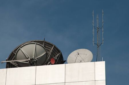 Satellite signal for television station.の写真素材