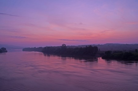 Sunrise in morning at Northeast, Thailand.の写真素材