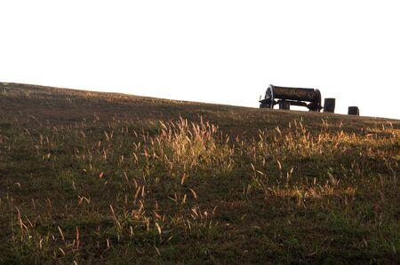In the morning on mountain at Northern, Thailand.の写真素材