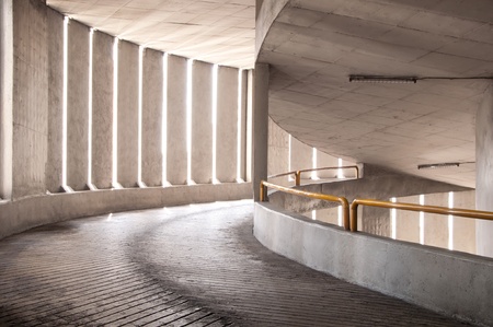 The Way up and down, Car parkの写真素材
