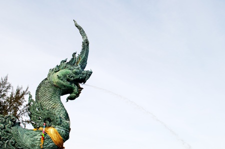 Water Serpent in the south of Thailand の写真素材