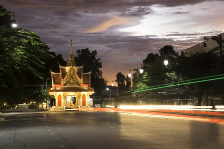 The City Pillar at countryside of Thailand.
