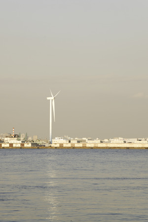 Windmill for electric at Japan.の写真素材