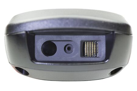 Closeup 1D and 2D Scanner Barcode.の写真素材