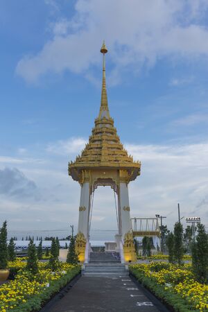 Simulates Model Crematorium for Thai Royal at Southern of Thailand.の写真素材