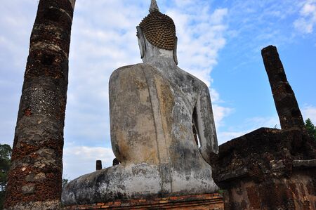 Image of Buddha at Wat Mahathat , Sukhothai  Thailand の写真素材