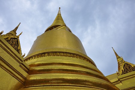 Pagoda of Wat Phrakaew , Bangkok Thailand の写真素材