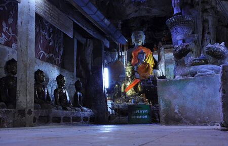 Image of Buddha at Wat Tham Chiangdao , Chiang Mai  Thailandの写真素材