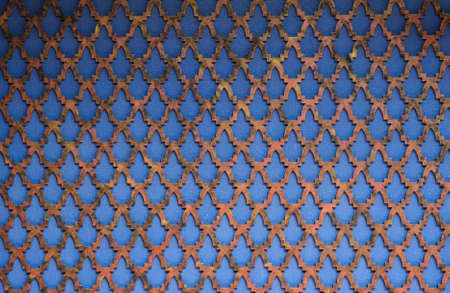 texture on the blue wallの写真素材