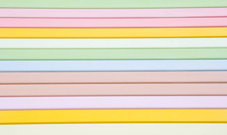 colorful stainless on the wallの写真素材