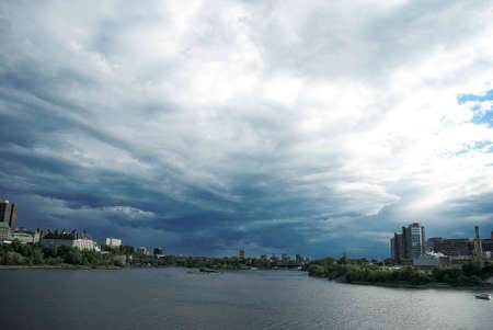 cloud cityの写真素材