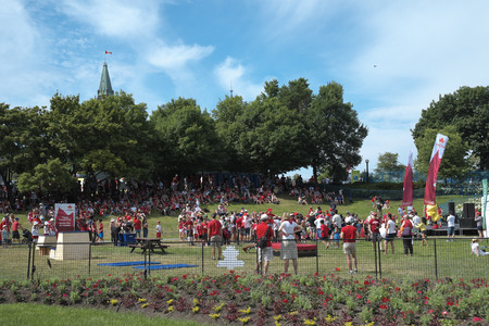 Canada day July 1, 2016 in Downtown Ottawa Ontarioのeditorial素材