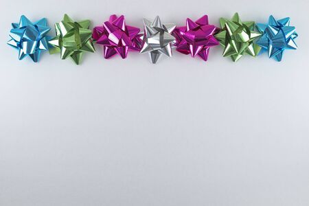 colorful ribbon bowの写真素材