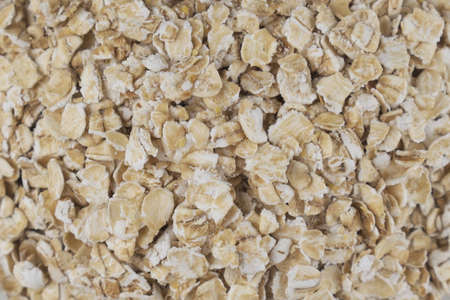 top view of oatmeal grain background or texture
