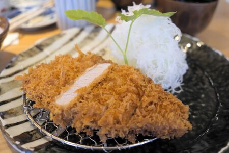 japanese fried porkの写真素材