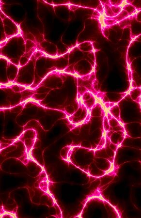 Abstract red lightning bolt background with crazy arcs and tangents.