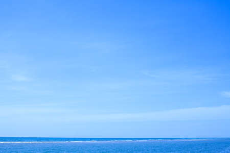 Seascape. Blue sky with Calm sea.の写真素材