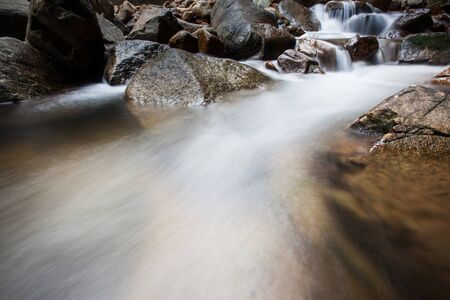 waterfall in nature on Namtok Phlio national park, Chanthaburi at Thailand.の写真素材