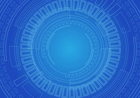 abstract circle technology backgroundのイラスト素材