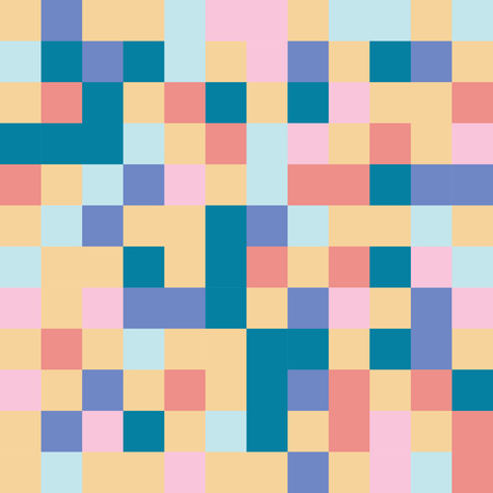 square mosaic pattern seamlessのイラスト素材