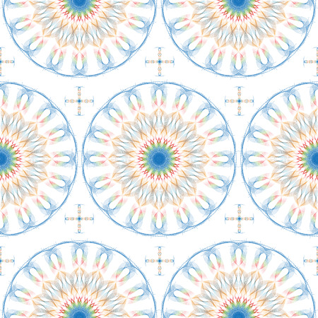 Seamless Pattern Background With Abstract Circles Lineのイラスト素材