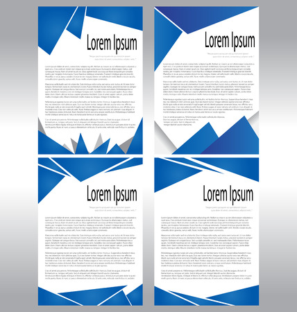 Brochure design Layout template, size A4, Front page and back page,Easy to use and editのイラスト素材