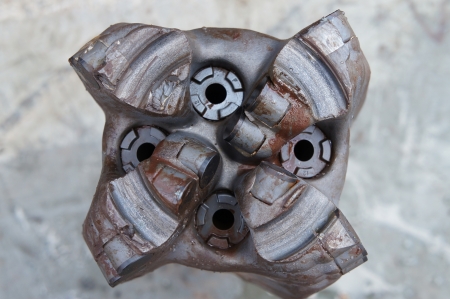 Ring Out PDC Drilling Bit  Damaged bit  Just Pulled Out of Holeの写真素材