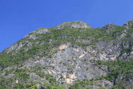 Carbonate Mountain in Thailandの写真素材