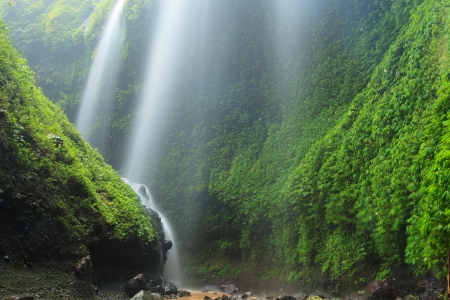 Madakaripura Waterfall - Deep Forest Waterfall in East Java, Indonesiaの写真素材