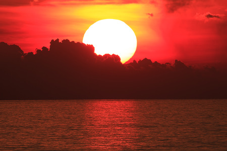 Big Sun on sunset