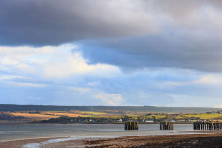 Landscape of mountain at Cromarty Firth in Invergordon, Scotland