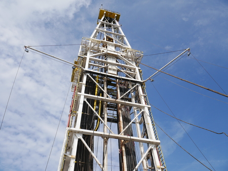 Drilling Rig Derrick on Sunny Day