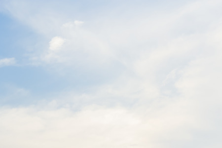 The sky with the clouds moving in the wind is a small group of clouds.の写真素材