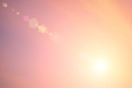 Beautiful light from the nature at sunset every day.の写真素材