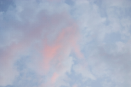 Color through clouds in the evening sky.