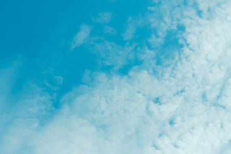 Blue background with some clouds. A refreshing day