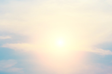 Beautiful light from the nature at sunset every day.の写真素材