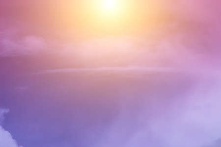 Beautiful light from the nature at sunset every day.の写真素材