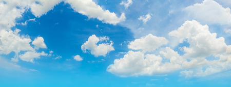 The sky with the clouds moving in the wind is a small group of clouds.