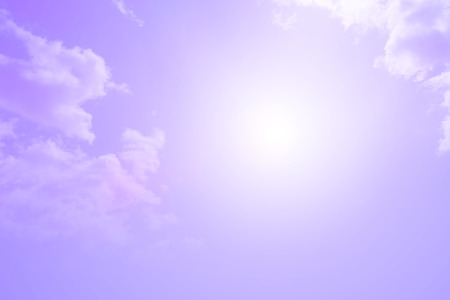 Hot weather, clouds look colorful before sunset.の写真素材