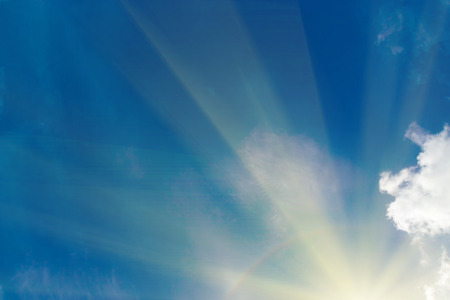 Beautiful light from the nature at sunset every day.