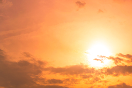 Beautiful light from the nature at sunset every day.の写真素材