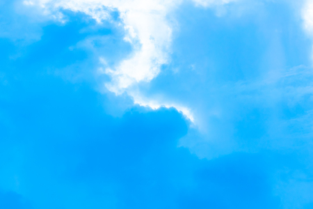 The sky is blue with the sky moving alternately.の写真素材