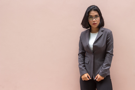 Portrait of a young bussiness womanの写真素材