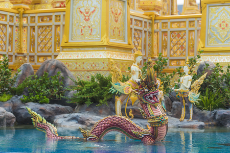 Bangkok, Thailand - November 2, 2017: First day of Royal crematorium site to open to public in Sanam Luang Bangkok, Thailandのeditorial素材