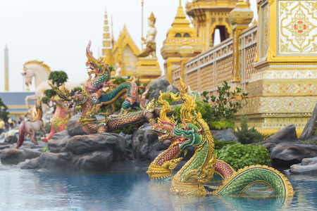 Bangkok, Thailand - November 2, 2017: First day of Royal crematorium site to open to public in Sanam Luang Bangkok, Thailandのeditorial素材