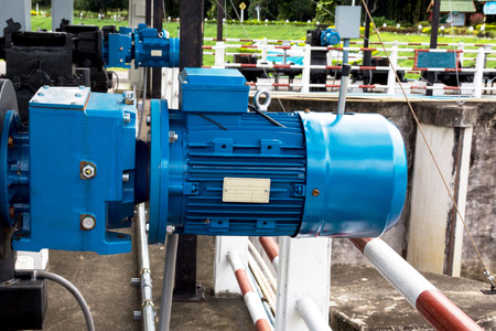 machinery on reading water storage