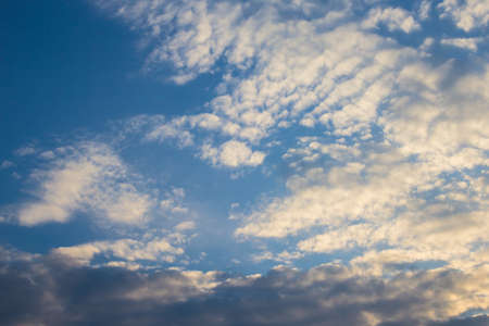 blue sky with cloud closeup